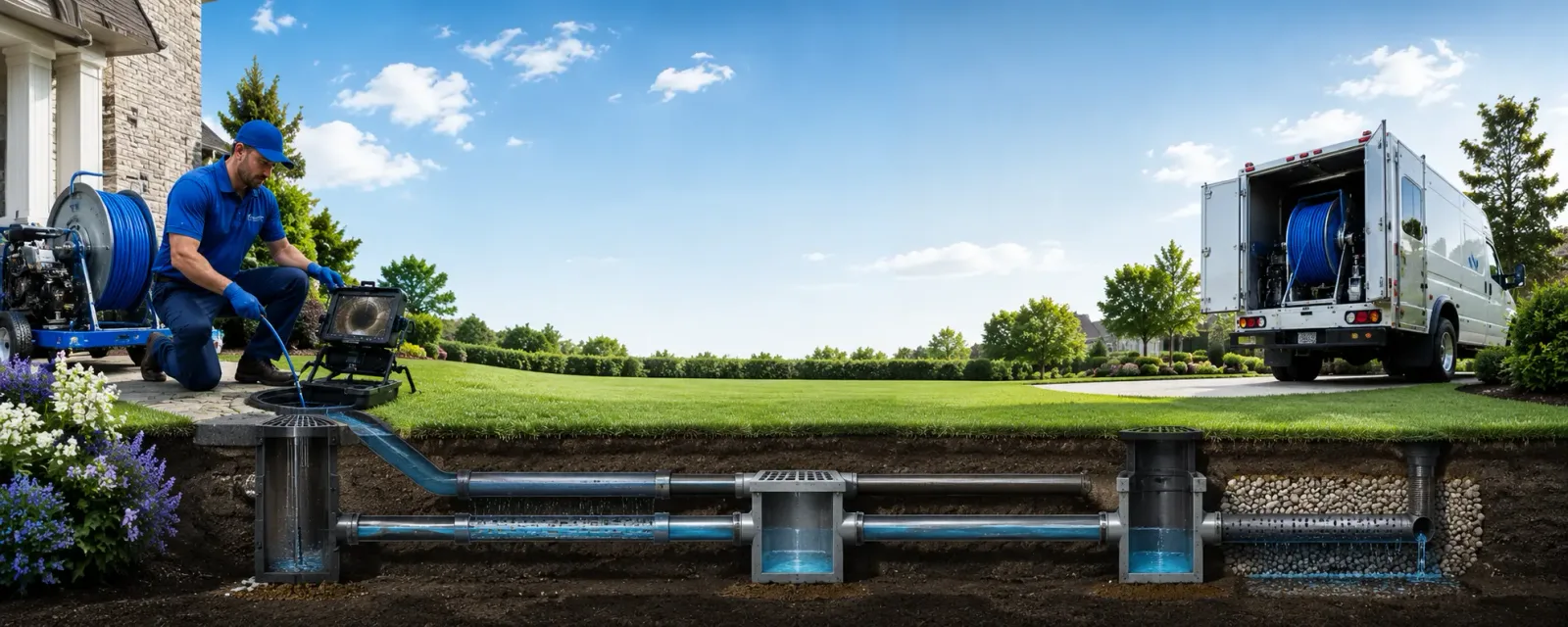 Outdoor drain cleaning information for Larkspur, CA